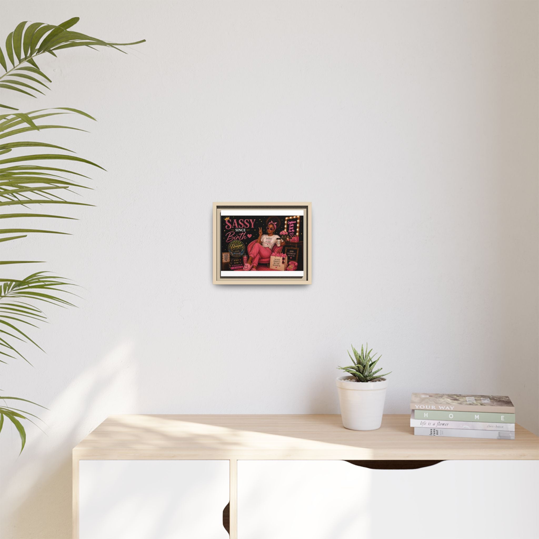 Sassy but Classy - Matte Canvas, Framed (Multi-color)