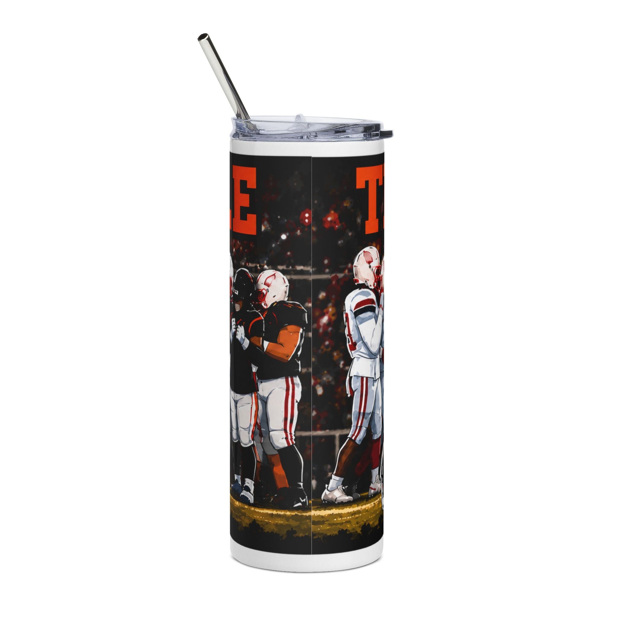 The Ville Football Team 20oz Stainless Steel Tumbler — "The Ville 24 Drive, Ambition High School"