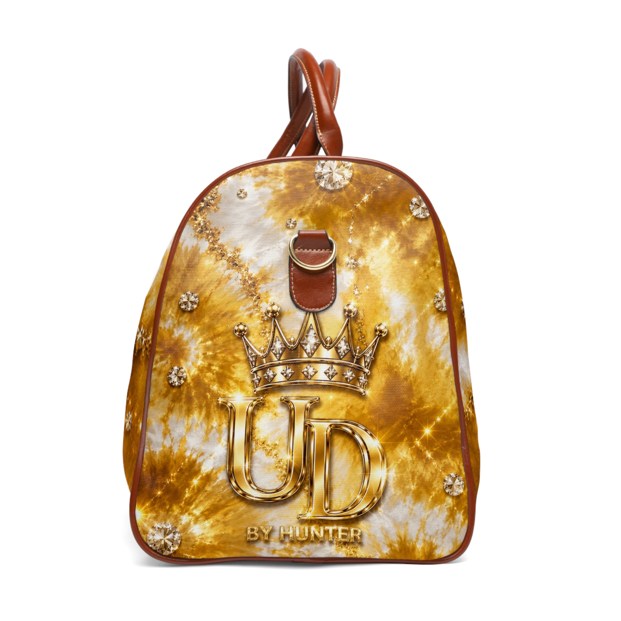 Gold Crown Tie-Dye Duffle Bag — Waterproof Travel Weekender