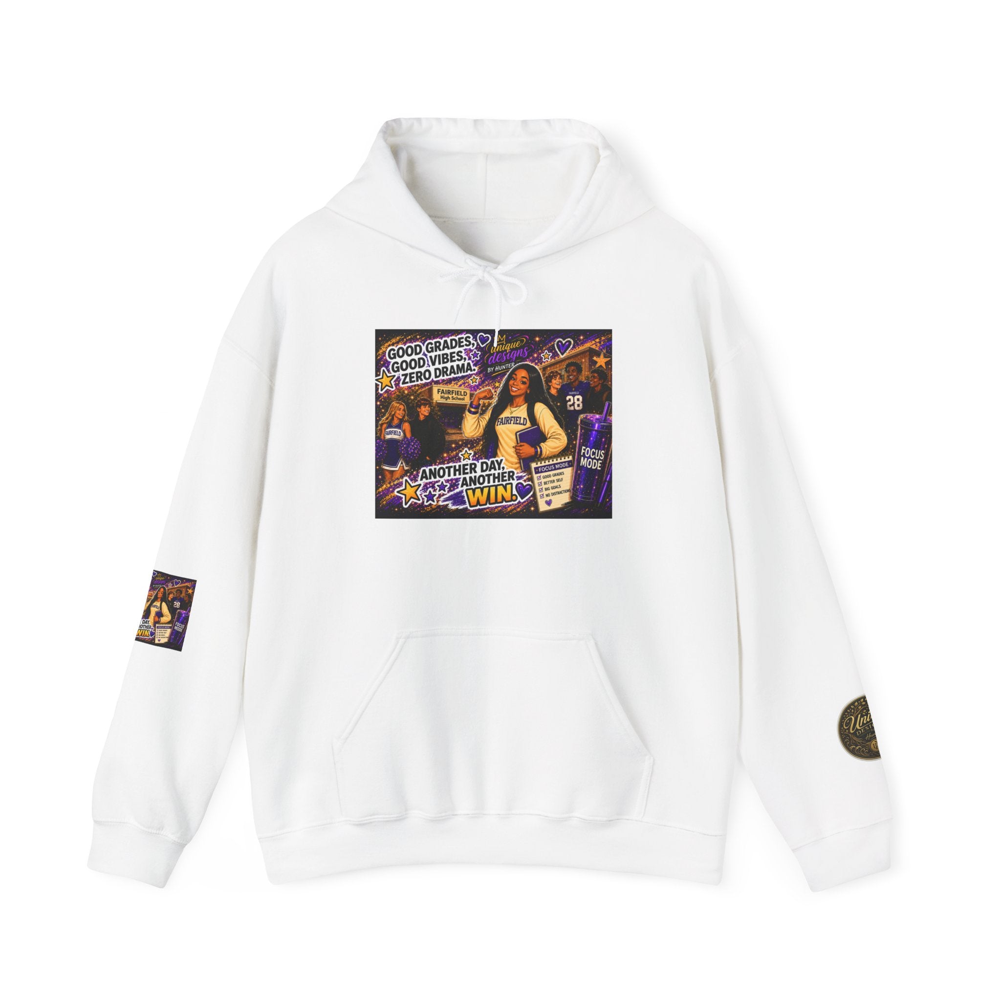 OLIVIA Collection Line Hoodie — 'Another Day, Another Win' Motivational Lakers Fan Hoodie