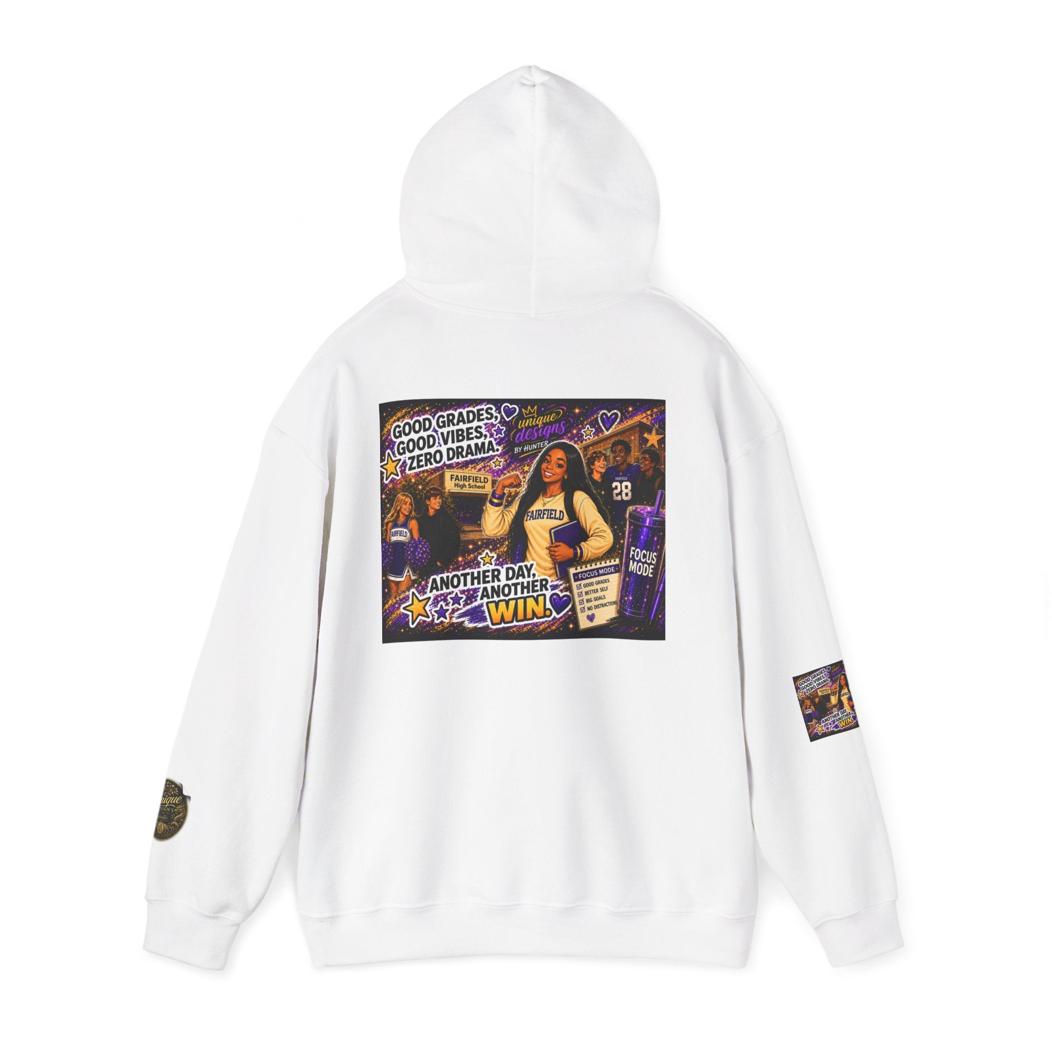 OLIVIA Collection Line Hoodie — 'Another Day, Another Win' Motivational Lakers Fan Hoodie