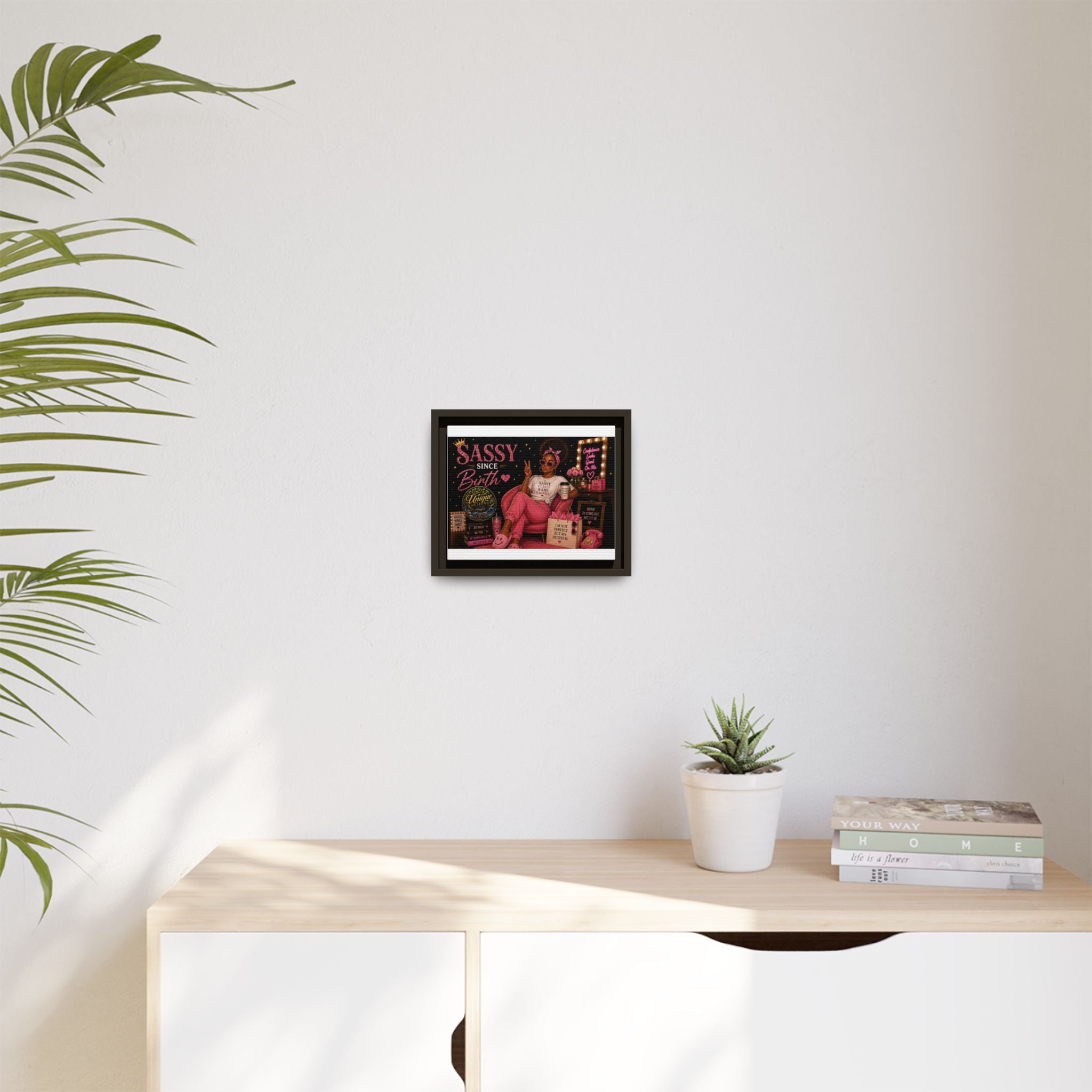 Sassy but Classy - Matte Canvas, Framed (Multi-color)