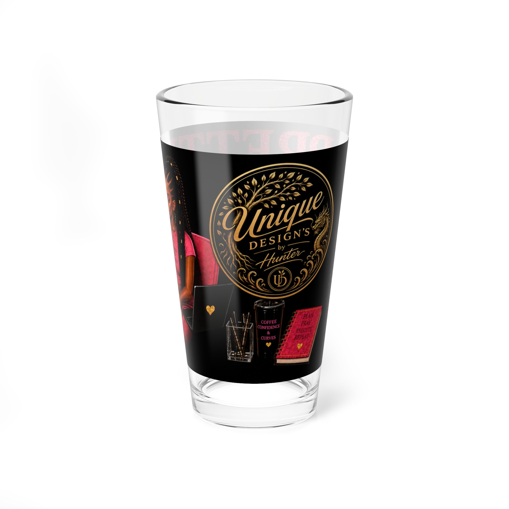Pretty with Purpose Mixing Glass - 16oz Inspirational Barware