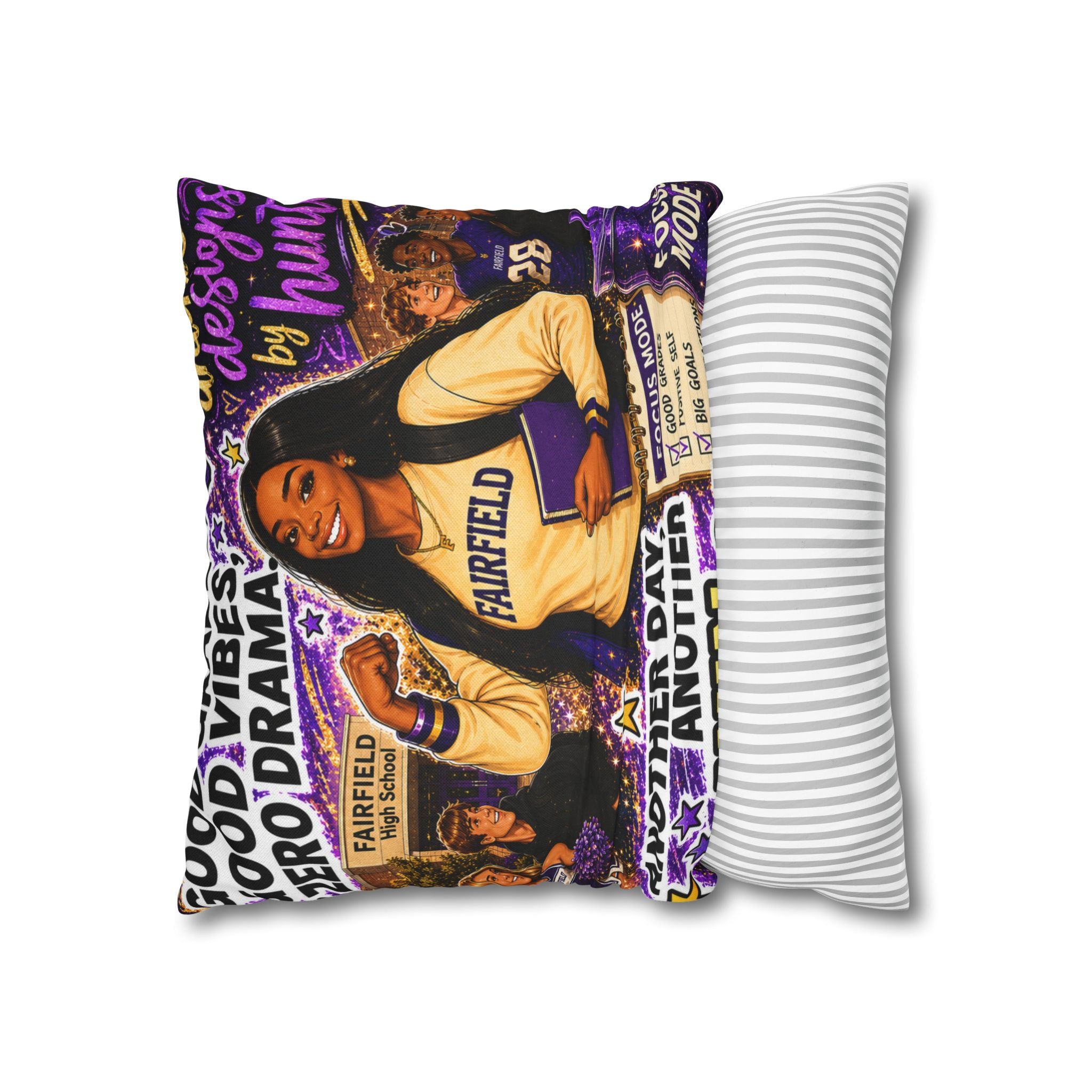 OLIVIA Collection - Good Grades, Good Vibes, Zero Drama — 16" Decorative Pillow Cover