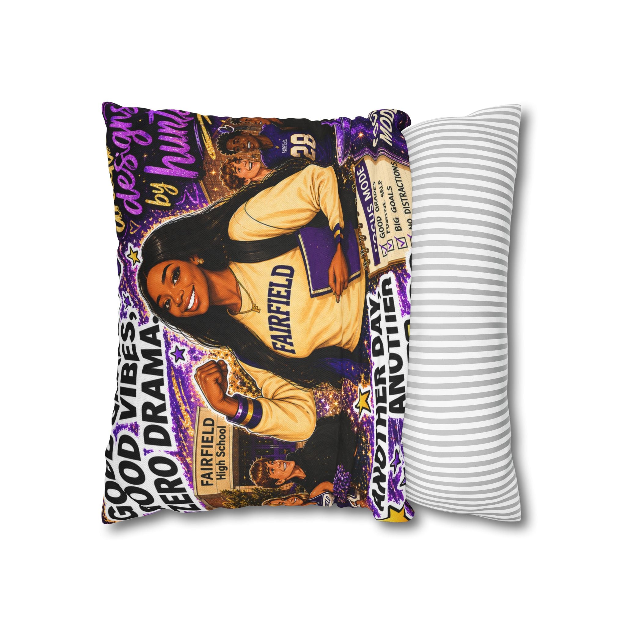OLIVIA Collection - Good Grades, Good Vibes, Zero Drama — 16" Decorative Pillow Cover