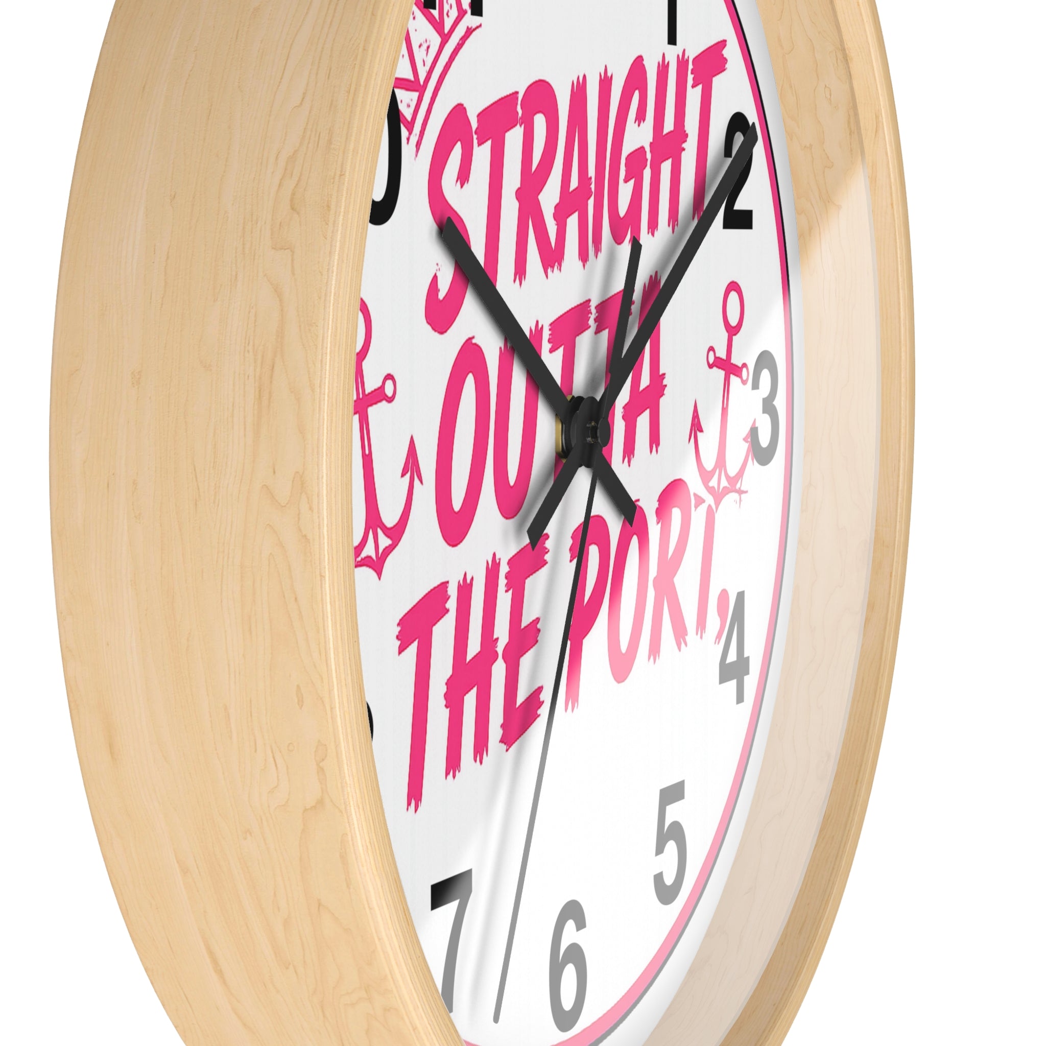 Fly Home Girl Wall Clock — 10" Round Clock Straight outta the port
