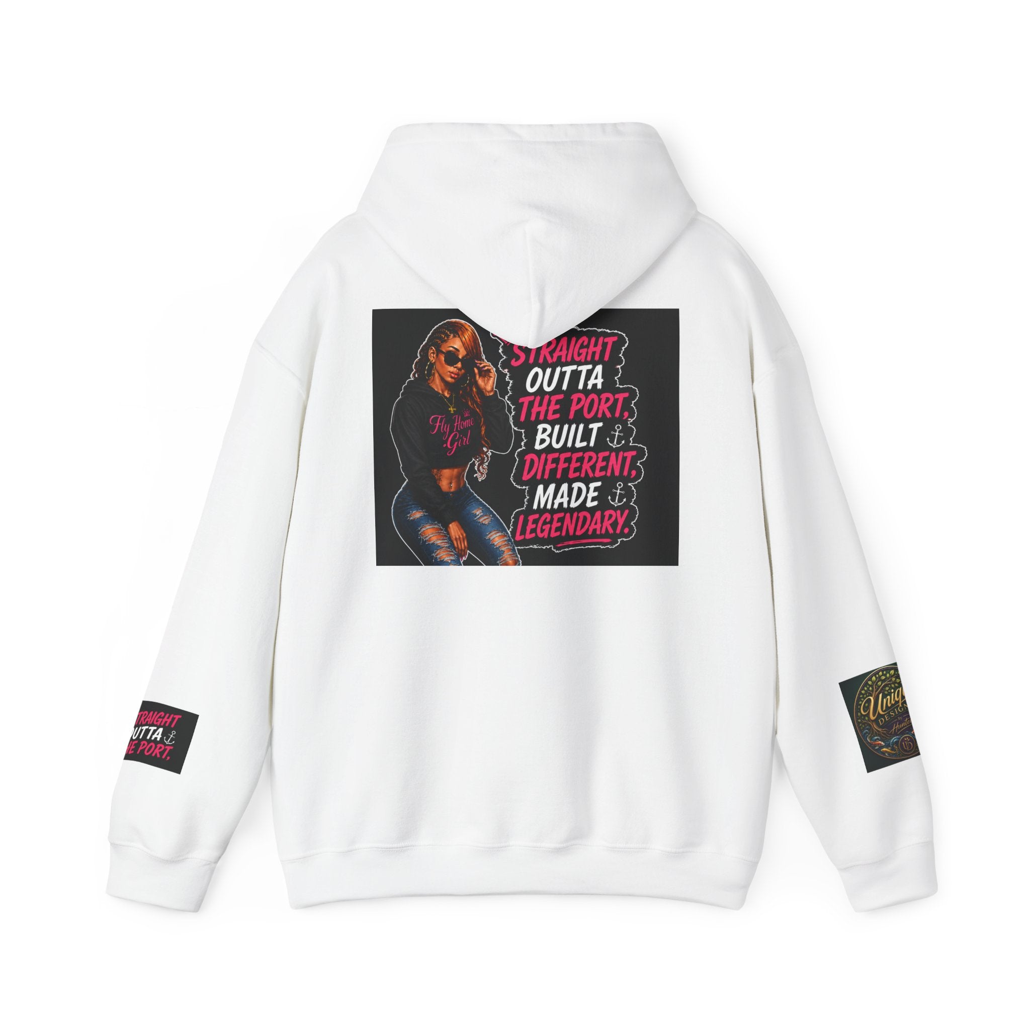 Fly Home Girl - Hoodie - Straight Outta The Port