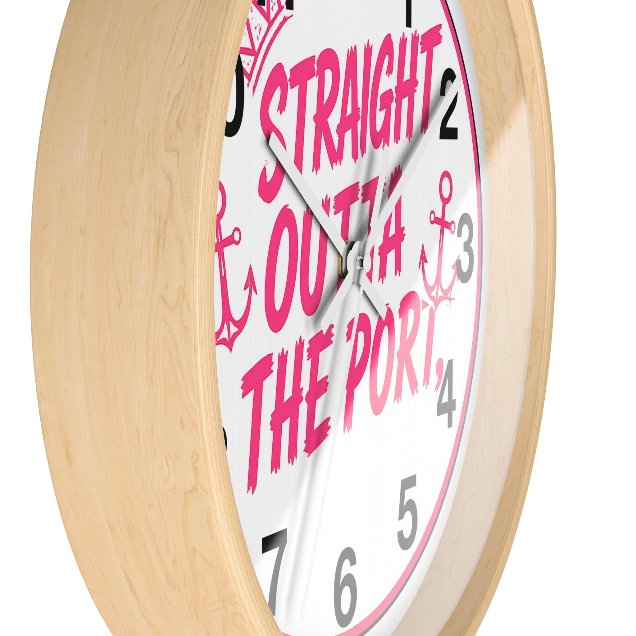 Fly Home Girl Wall Clock — 10" Round Clock Straight outta the port