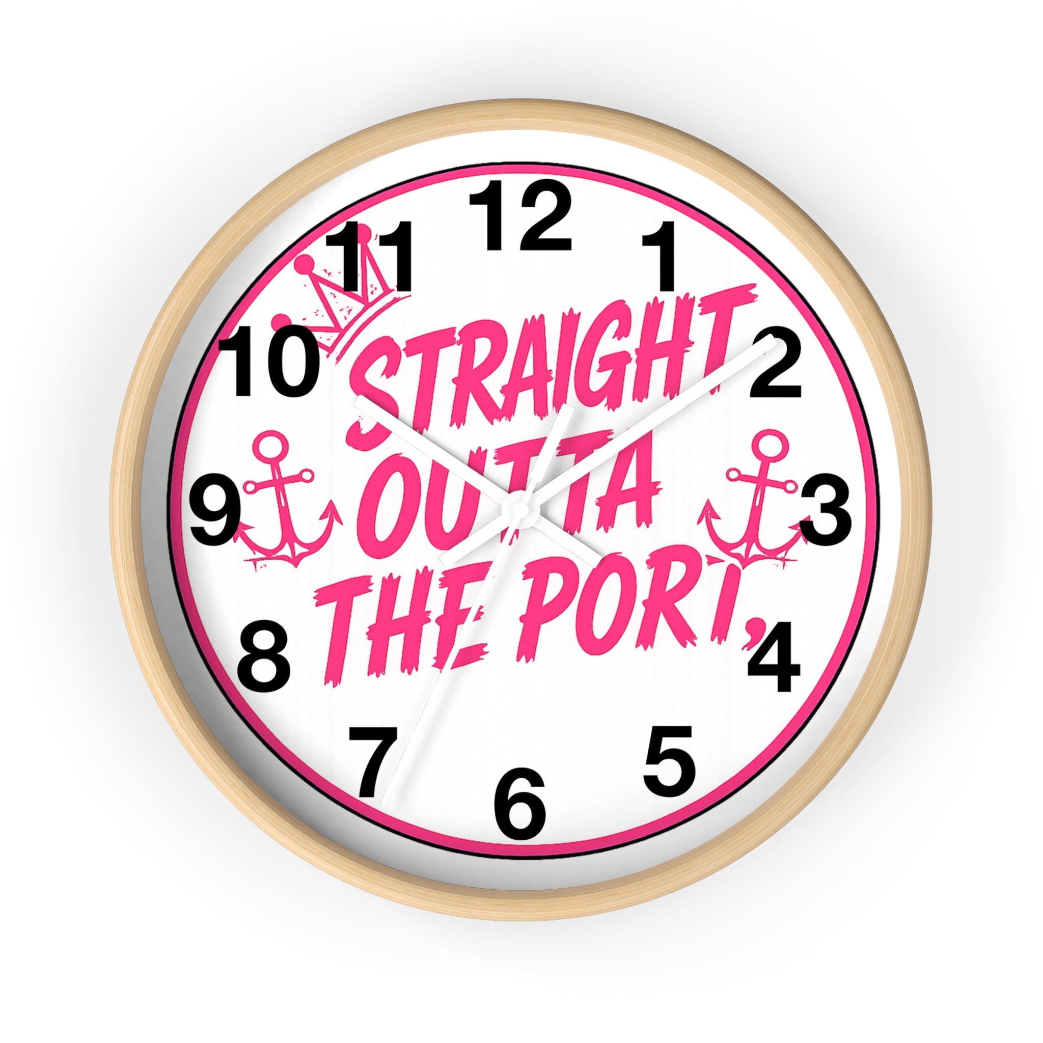 Fly Home Girl Wall Clock — 10" Round Clock Straight outta the port