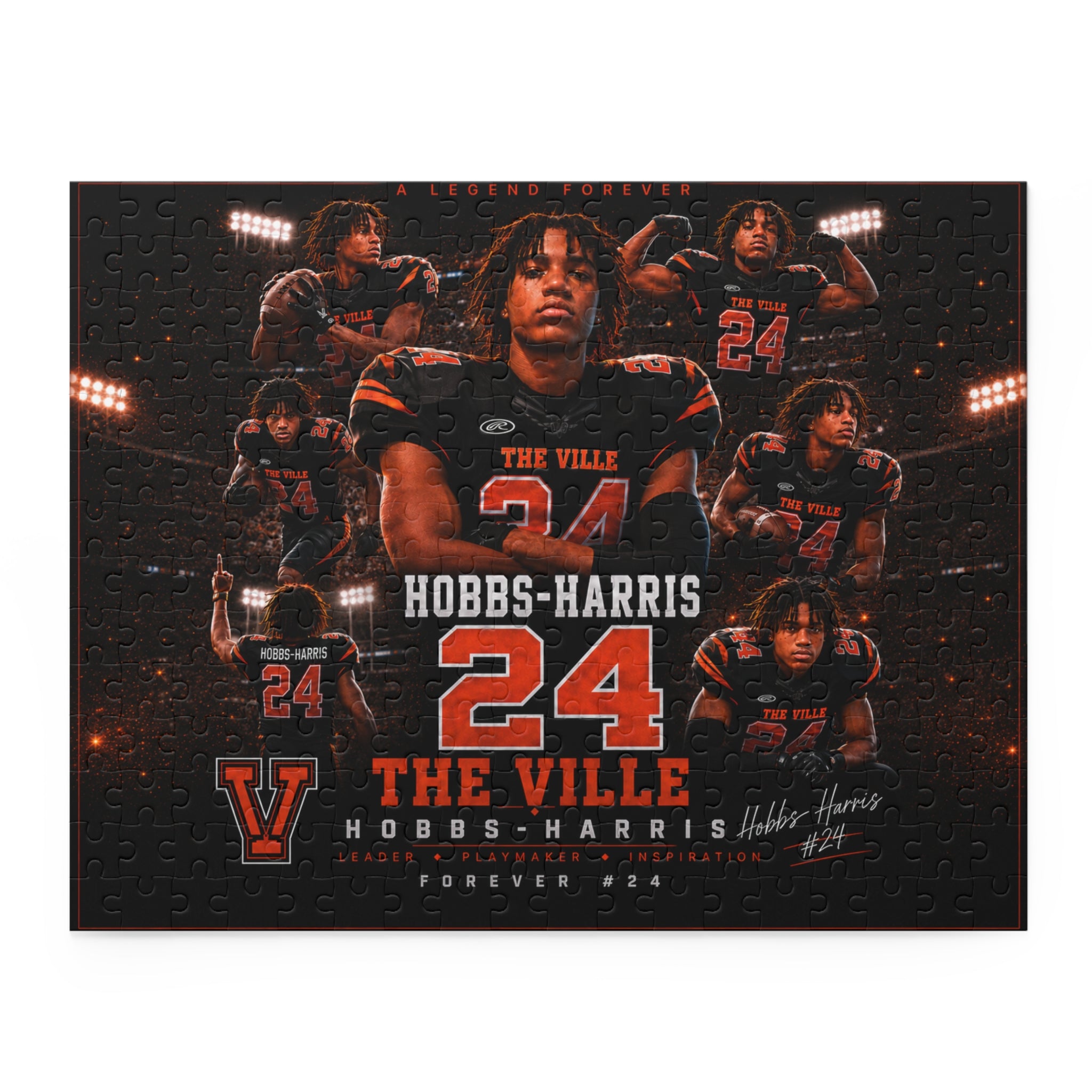 Hobbs-Harris #24 'The Ville' Football Puzzle – Team Collage (120/252/500 pc)