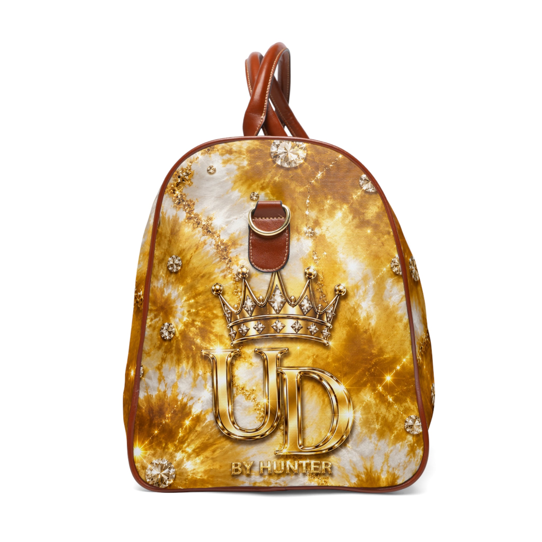 Gold Crown Tie-Dye Duffle Bag — Waterproof Travel Weekender