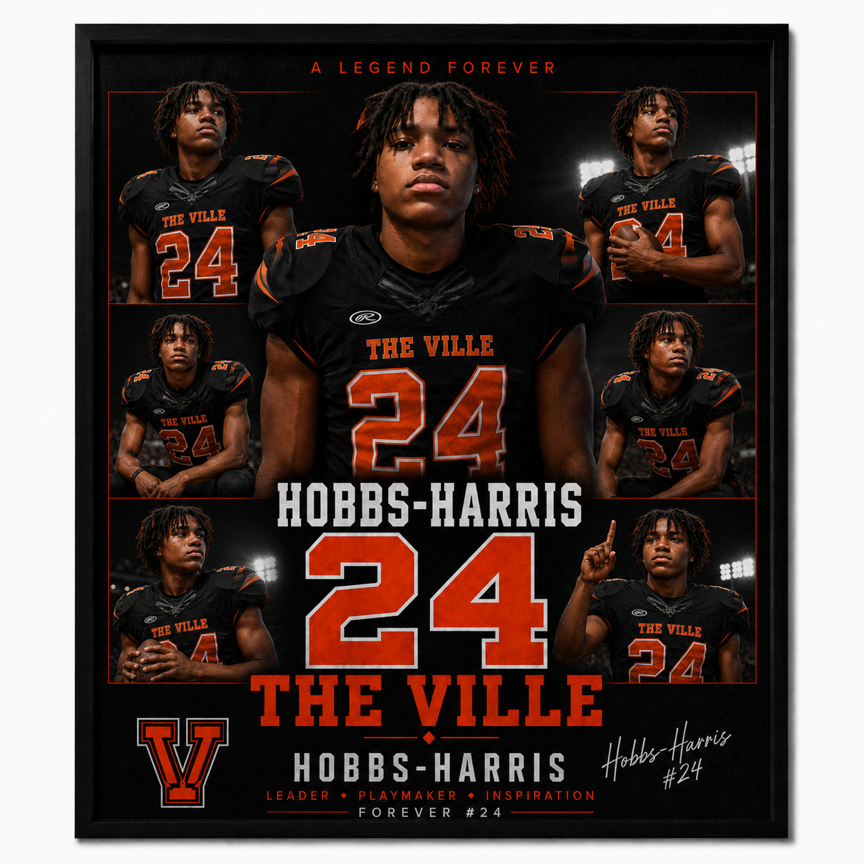 Hobbs-Harris 'The Ville 24' Jersey T-Shirt — Football Tribute Tee