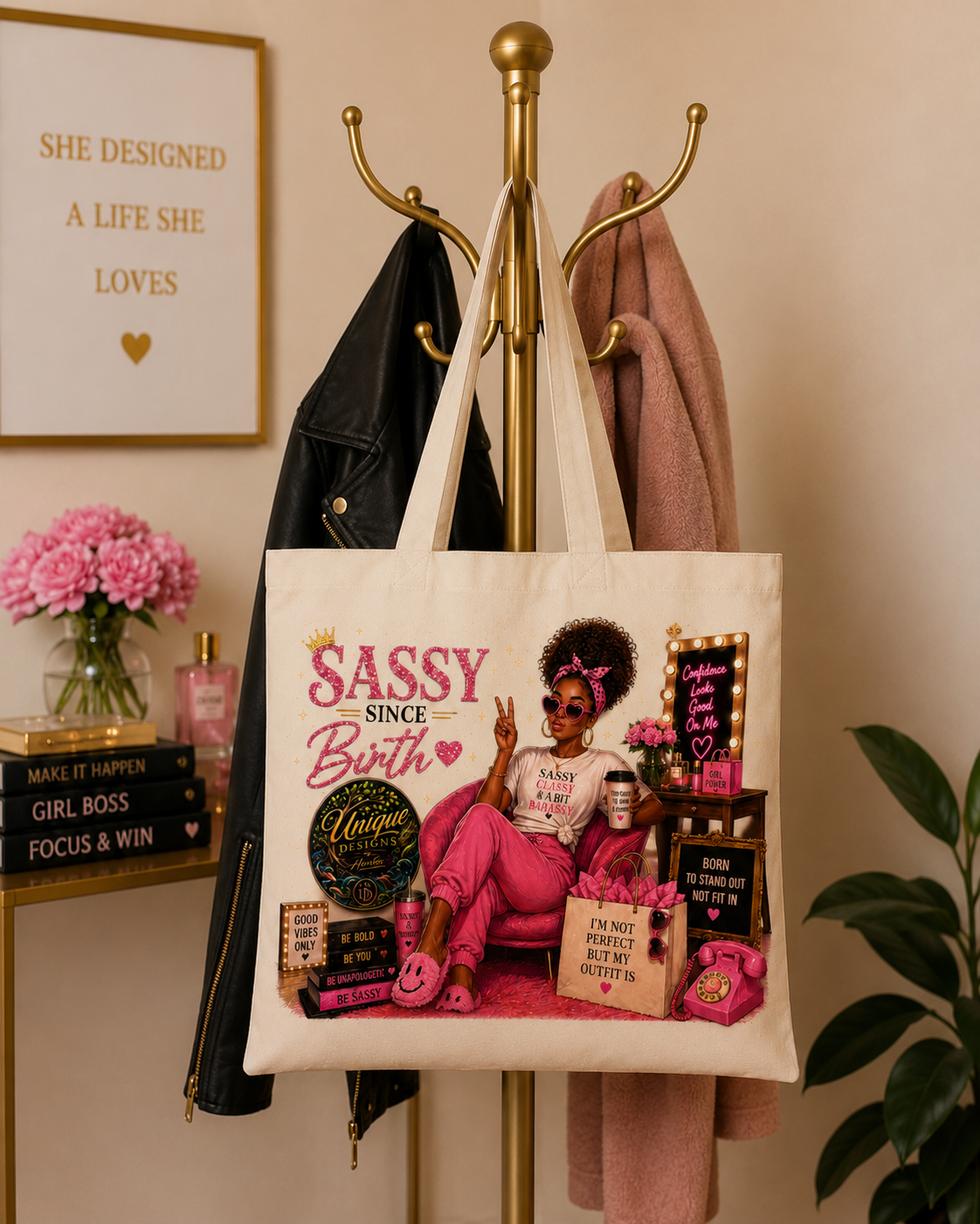 Sassy but Classy - Cotton Canvas Tote Bag